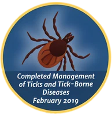 Tick management badge February 2019